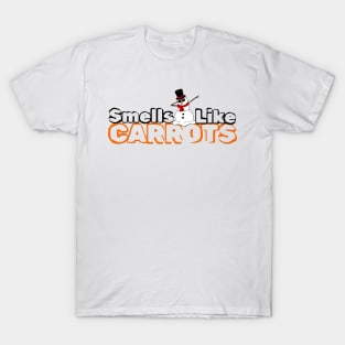 Smells Like Carrots Snowman Joke T-Shirt